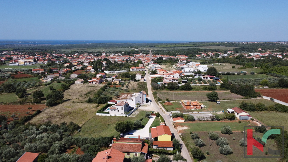 Istra, Galižana, građevinsko zemljište 1000 m2 s pogledom na more, #prodaja