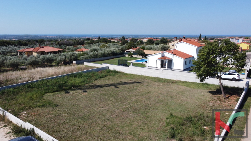 Istria, Galižana, building plot 1000 m2 with sea view, #sale