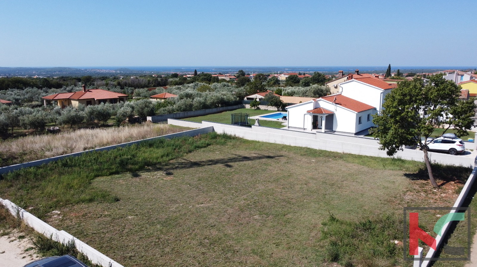 Istria, Galižana, building plot 1000 m2 with sea view, #sale