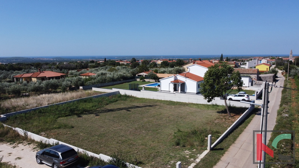 Istria, Galižana, building plot 1000 m2 with sea view, #sale