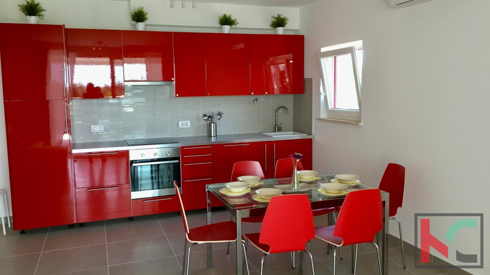 Istria, Peroj, spacious three-room apartment with a large terrace and sea view #sale