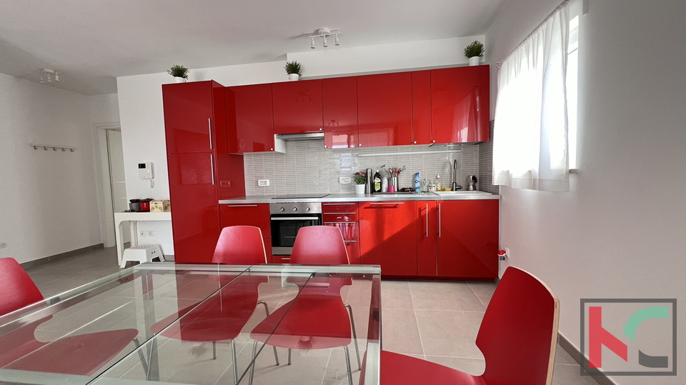 Istria, Peroj, spacious three-room apartment with a large terrace and sea view #sale