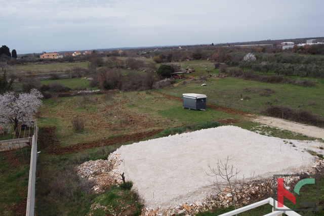 Istria - Dignano terreno edificabile 486m2 con permesso di costruzione valido e vista mare, #vendita