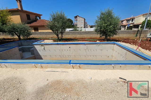 Istria, Medolino, casa bifamiliare in costruzione con piscina e giardino, garage, vicino al mare, #vendita