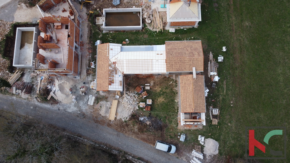 Istria, Tinjan, stone villa under construction 170m2, #sale