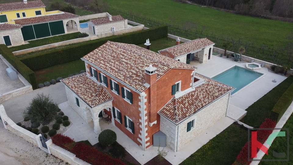 Istria, Tinjan, stone villa under construction 170m2, #sale