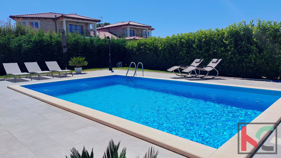 Istrien, Raum Poreč, Niedrigenergievilla 117 m2 mit Pool und Meerblick, #Verkauf