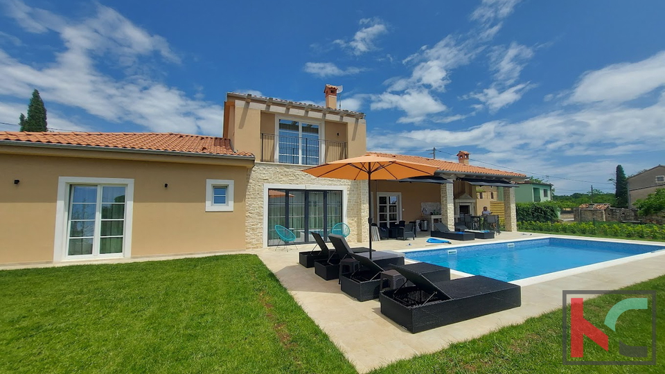 Kanfanar, detached smart house of 186m2 with separate apartment and swimming pool #sale