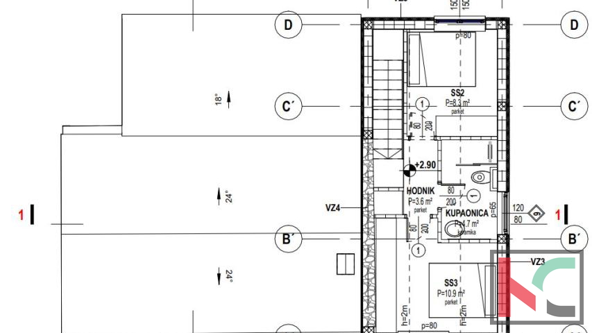 Istrien, Svetvinčenat, Haus mit Pool 111m2 im Bau, schlüsselfertig, #Verkauf