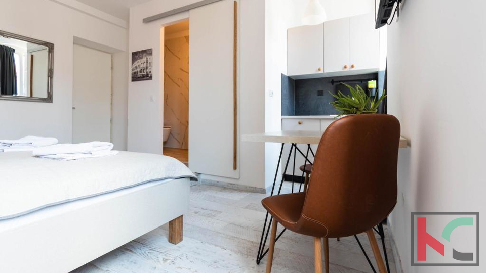 PULA, CENTAR, STAN PODIJELJEN NA 4 STUDIO APARTMANA SA ODLIČNIM BOOKINGOM #PRODAJA