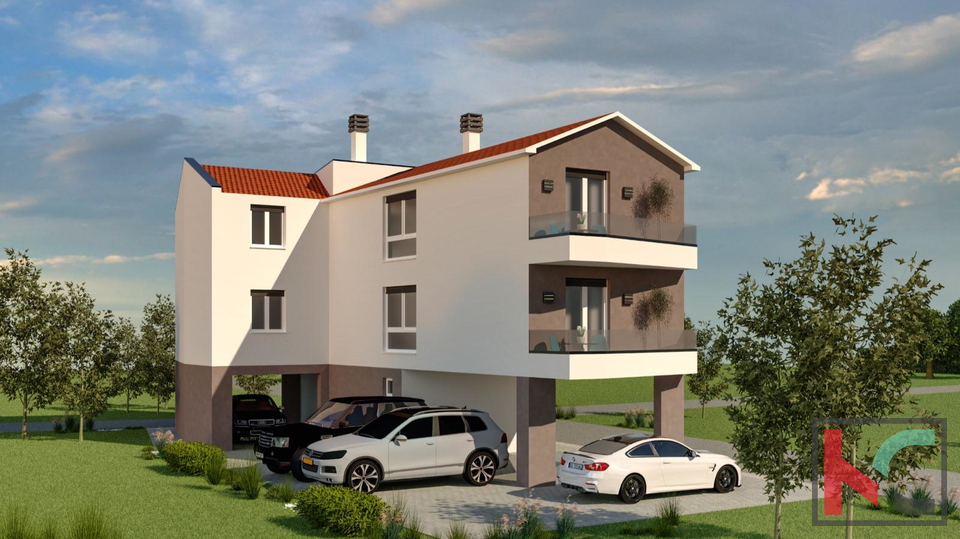 Pula, Wohnung 62,51m2 2SS+DB mit Garage in einem neuen Gebäude, #Verkauf