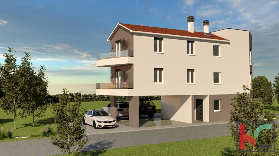 Pula, Wohnung 62,51m2 2SS+DB mit Garage in einem neuen Gebäude, #Verkauf