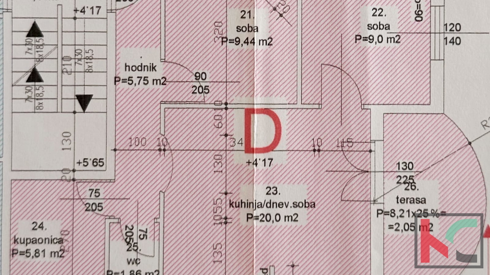 Pula, Nova Veruda, stan sa velikim balkonom i 2SS+DB, 56 m2 #prodaja