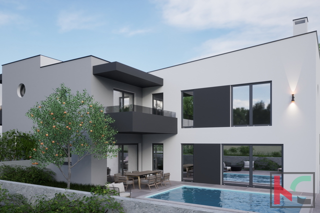 Istrien, Ližnjan, modernes Maisonette-Haus, 180m2 mit Swimmingpool, # zu verkaufen