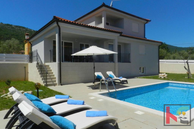 Istrien, Labin, Ferienhaus 182m2 mit Pool und Meerblick, # zu verkaufen