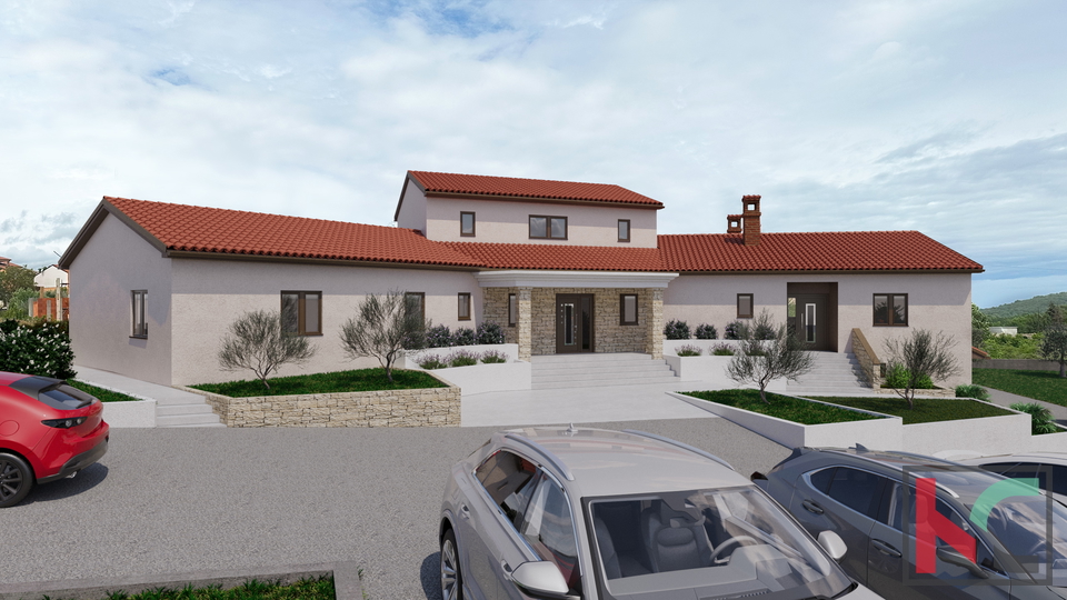 Rovinjsko Selo, roh bau kuća 450m2. okućnica 3521m2