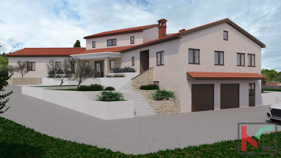 Rovinjsko Selo, roh bau kuća 450m2. okućnica 3521m2