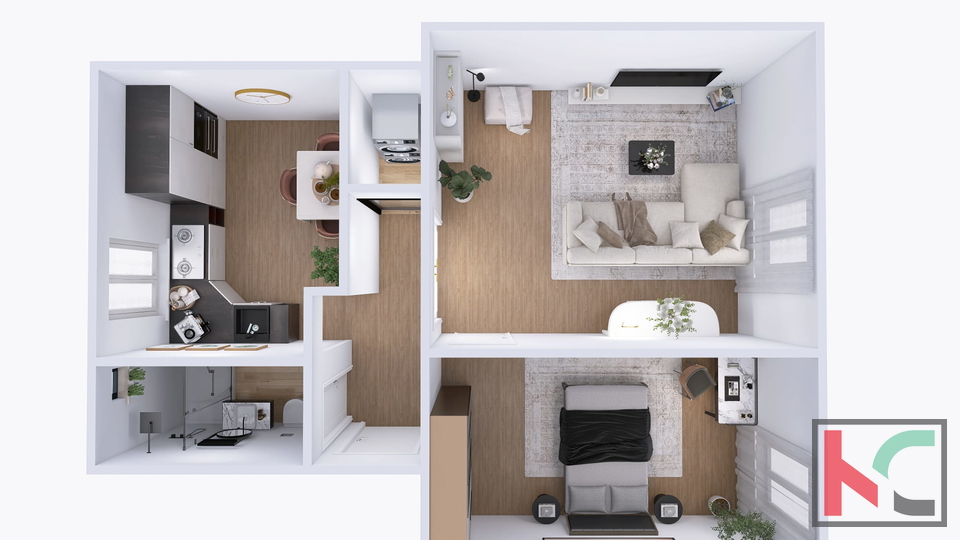 ISTRA, PULA, CENTAR, KOMPLETNO RENOVIRAN STAN 46M2, PRILIKA, #PRODAJA