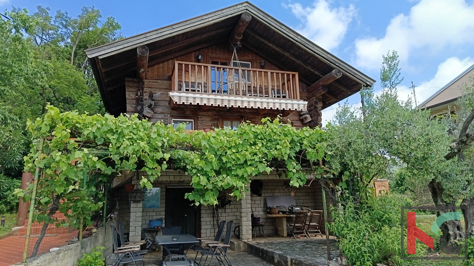 ISTRA, POREČ, JEDINSTVENA DRVENA KUĆA S POGLEDOM NA MORE, #PRODAJA