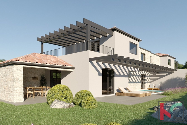 ISTRA, ŠIŠAN, DUPLEX VILA SA BAZENOM, #PRODJA
