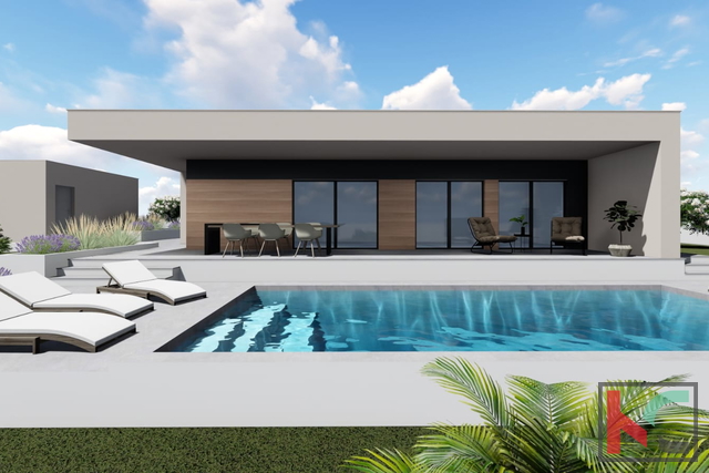 ISTRA, MUNTIĆ, KUĆA U ROHBAU FAZI SA GRAĐEVINSKOM DOZVOLOM #PRODAJA