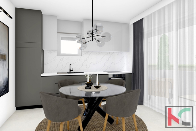 PULA, OBITELJSKI STAN SA GARAŽOM, NOVOGRADNJA, #EKSKLUZIVNA PRODAJA