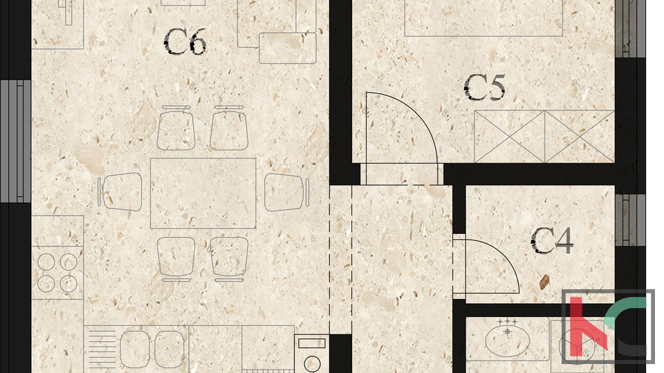 Stanovanje&comma; 60 m2&comma; Prodaja&comma; Pula - Monte Magno