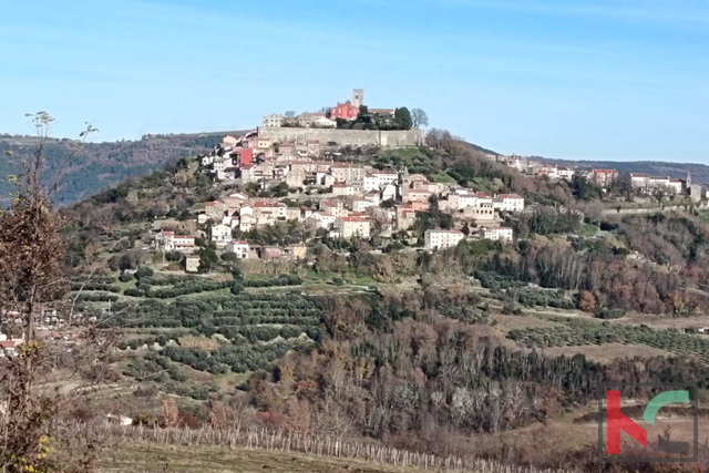 MOTOVUN, BRKAČ, URBANIZIRANO ZEMLJIŠTE SA POGLEDOM NA MOTOVUN 697M2 #PRODAJA