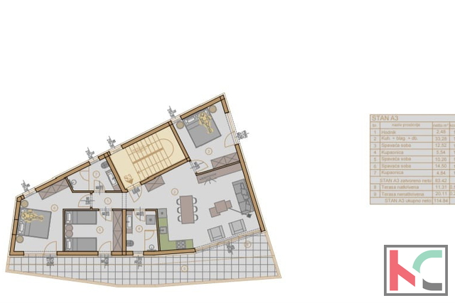 Apartment, 91 m2, For Sale, Medulin