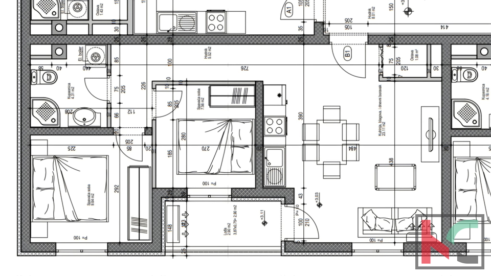 PULA&comma; CENTAR&comma;  STAN U NOVOIZGRA&Dstrok;ENOJ ZGRADI&comma; PARKING&comma;LIFT &num;PRODAJA