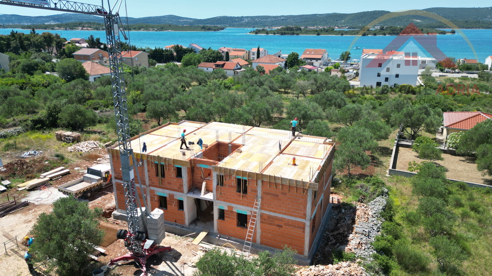 First floor apartment with sea view for sale, new building, Turanj, Zadar County, Croatia