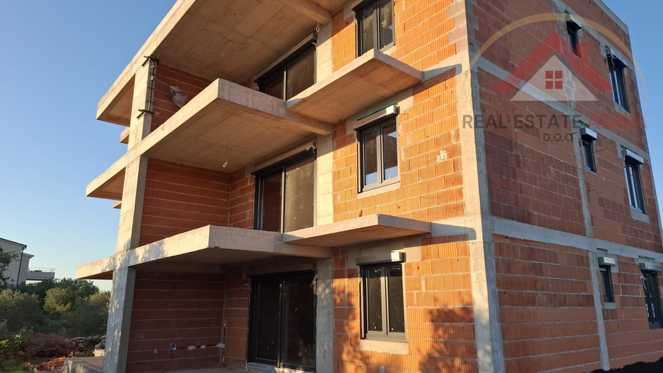 First floor apartment with sea view for sale, new building, Turanj, Zadar County, Croatia