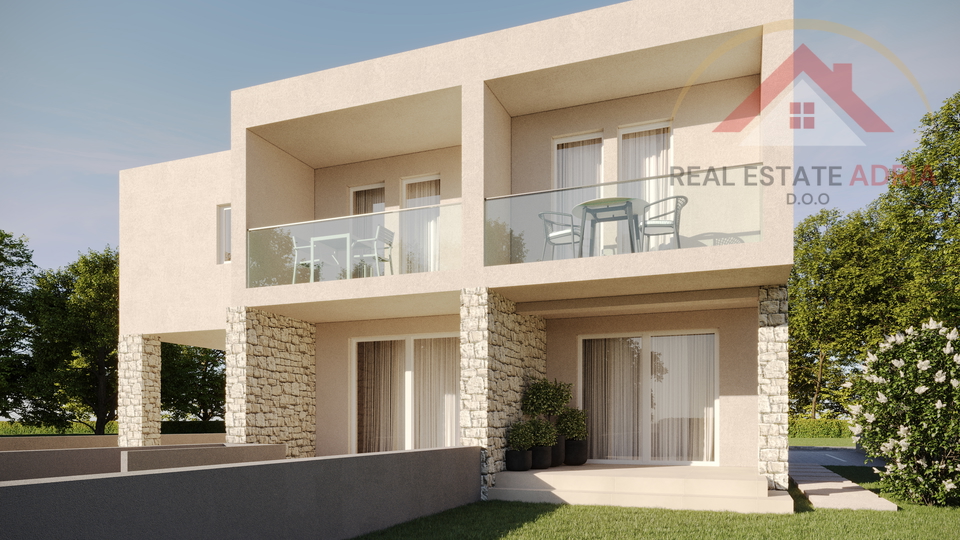 Terraced house for sale, two-story three-room apartment with garden, Vodice, Šibenik County, Croatia