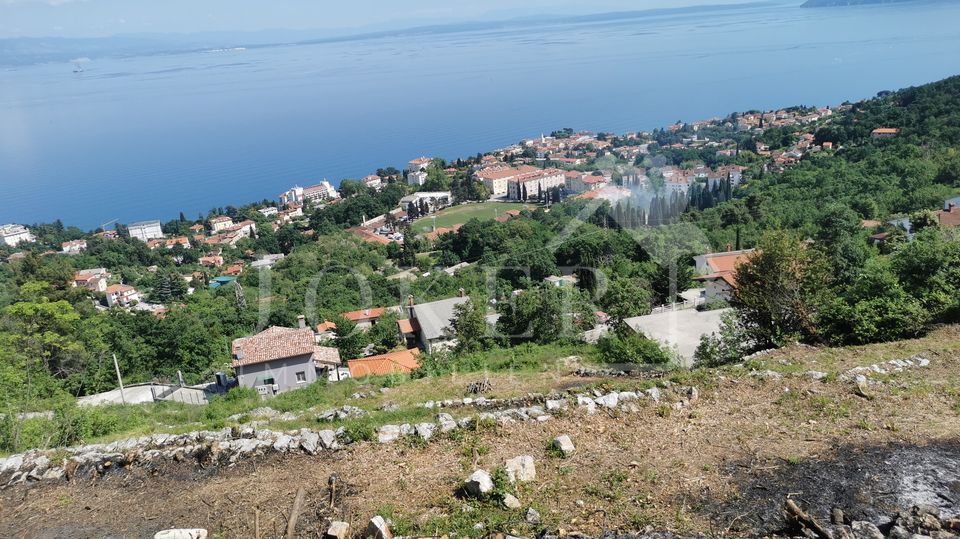 Građevinski teren sa otvorenim pogledom na cijeli Kvarner