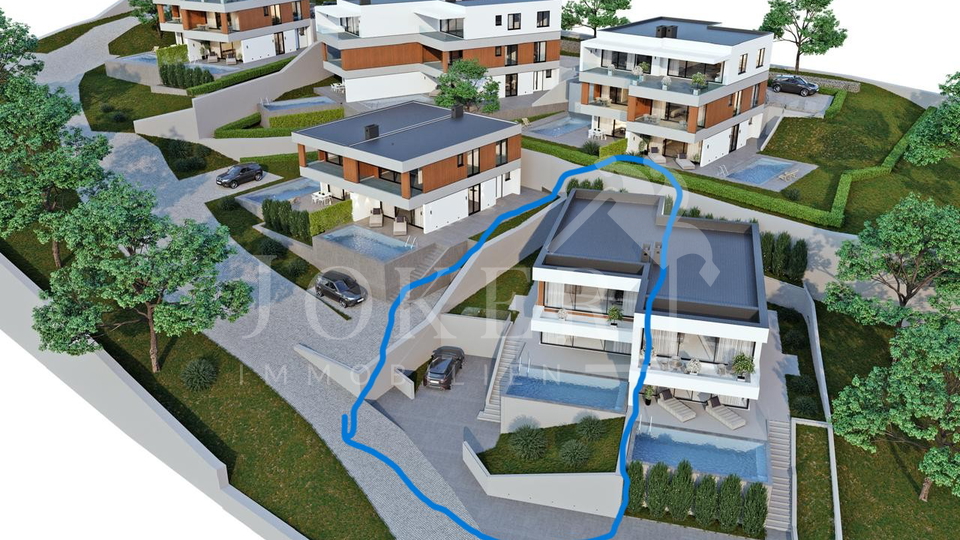 Lovran&comma; stan sa panoramskim pogledom i bazenom