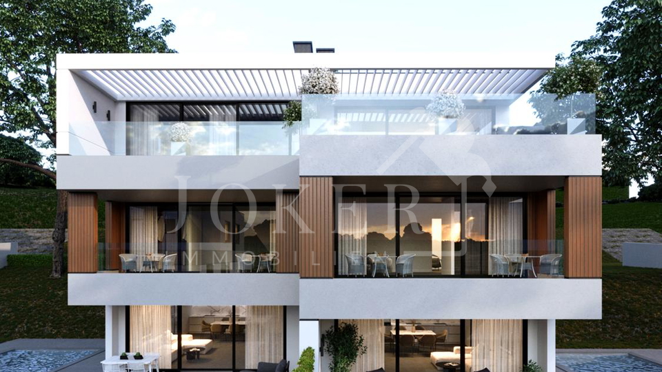 Lovran&comma; stan sa panoramskim pogledom i bazenom