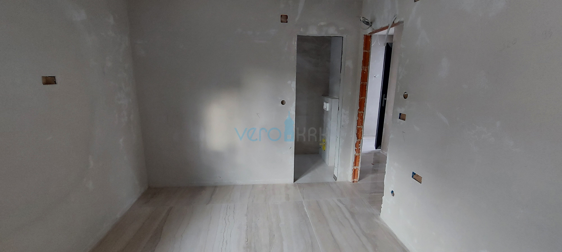 Malinska, okolica, 2S+DB stan u novogradnji s pogledom na more, prodaja