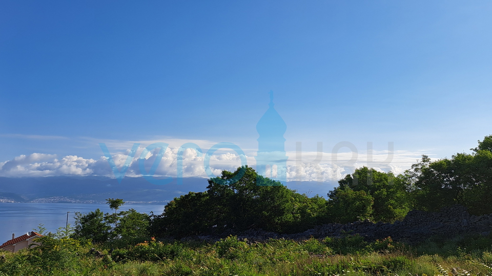 Vrbnik, Baugrundstück 1231 m2, Top-Lage, Aussicht, Verkauf