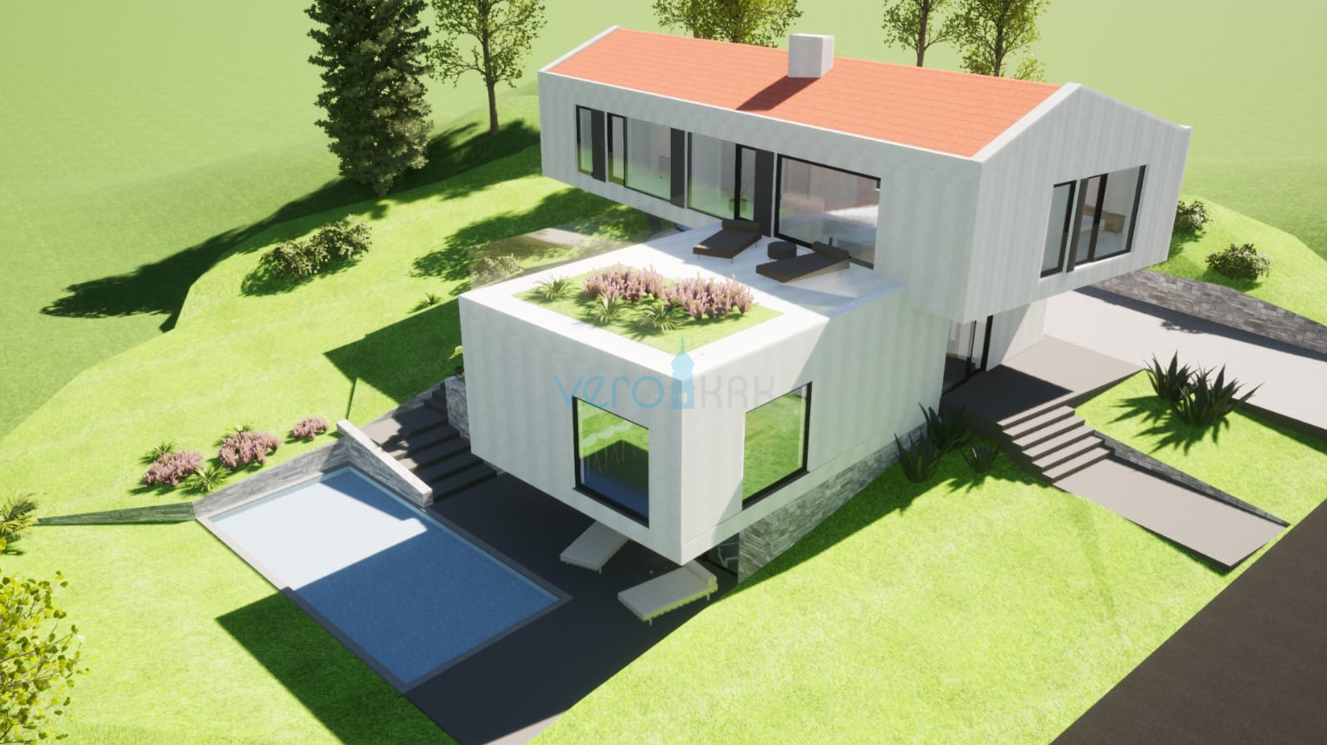 Vrbnik,Građevinsko zemljište 1231 m2,top lokacija,pogled,prodaja