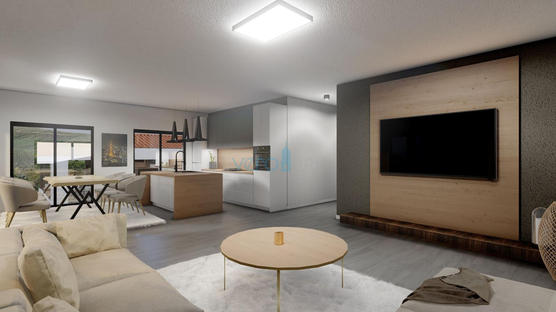 Vrbnik, otok Krk, stan 162 m2, bazen, fitness, vrt, prodaja