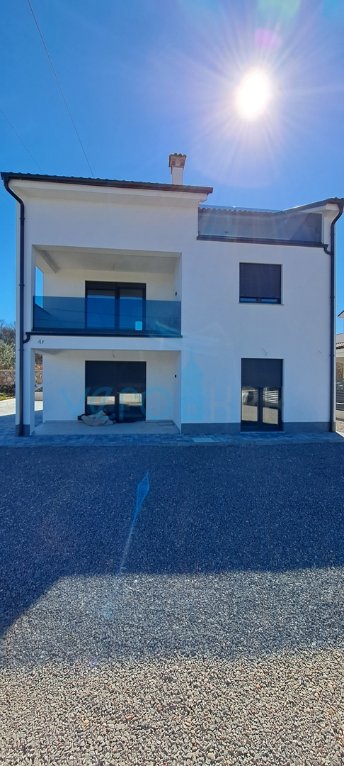 Malinska, wider surroundings, Newly built detached house 170 m2 with a beautiful view of the sea, for sale