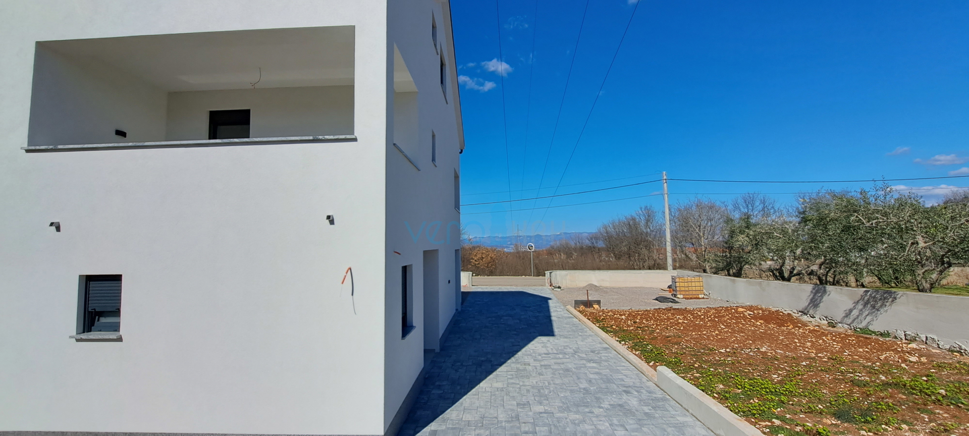 Malinska, wider surroundings, Newly built detached house 170 m2 with a beautiful view of the sea, for sale