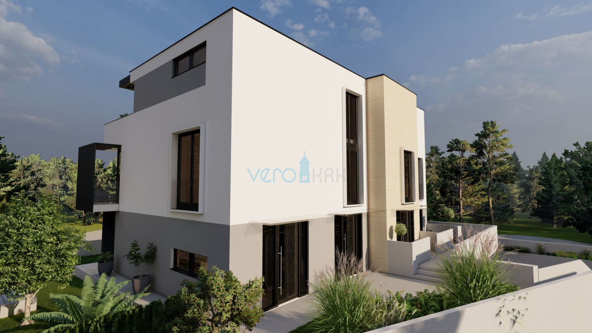 City of Krk, center, luxury apartment 90m2, garage, terrace