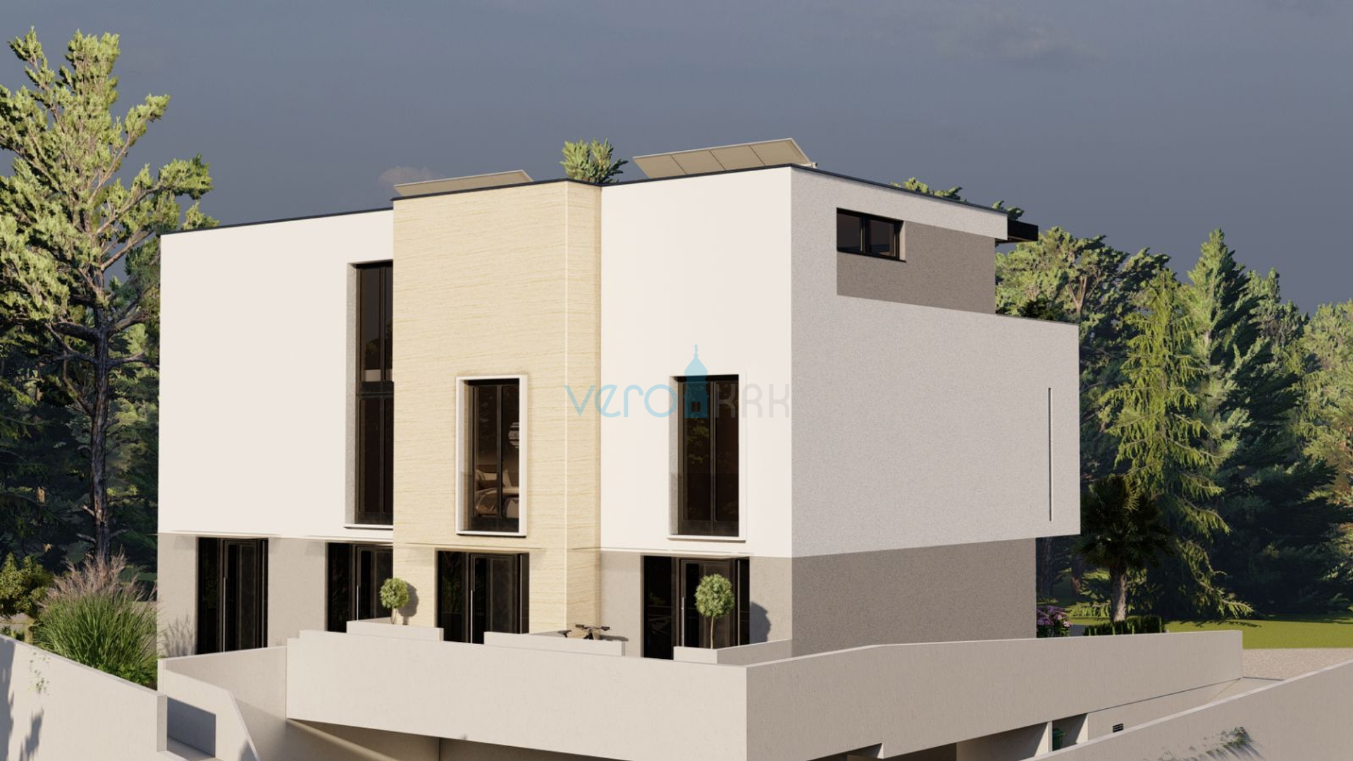City of Krk, center, luxury apartment 90m2, garage, terrace