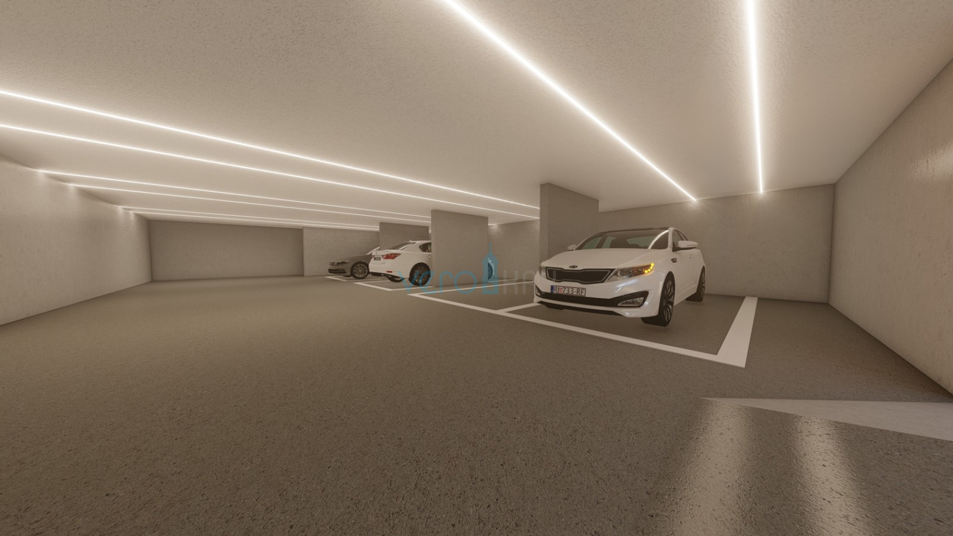 City of Krk, center, luxury apartment 90m2, garage, terrace