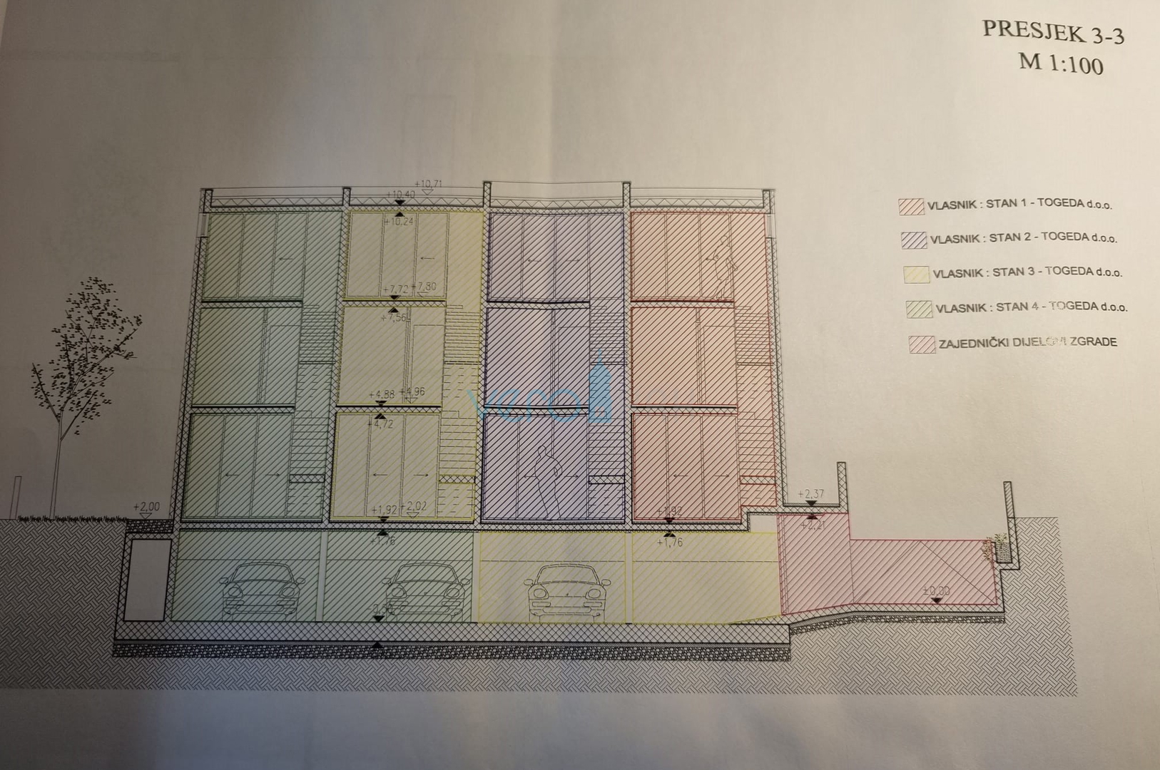 City of Krk, center, luxury apartment 90m2, garage, terrace