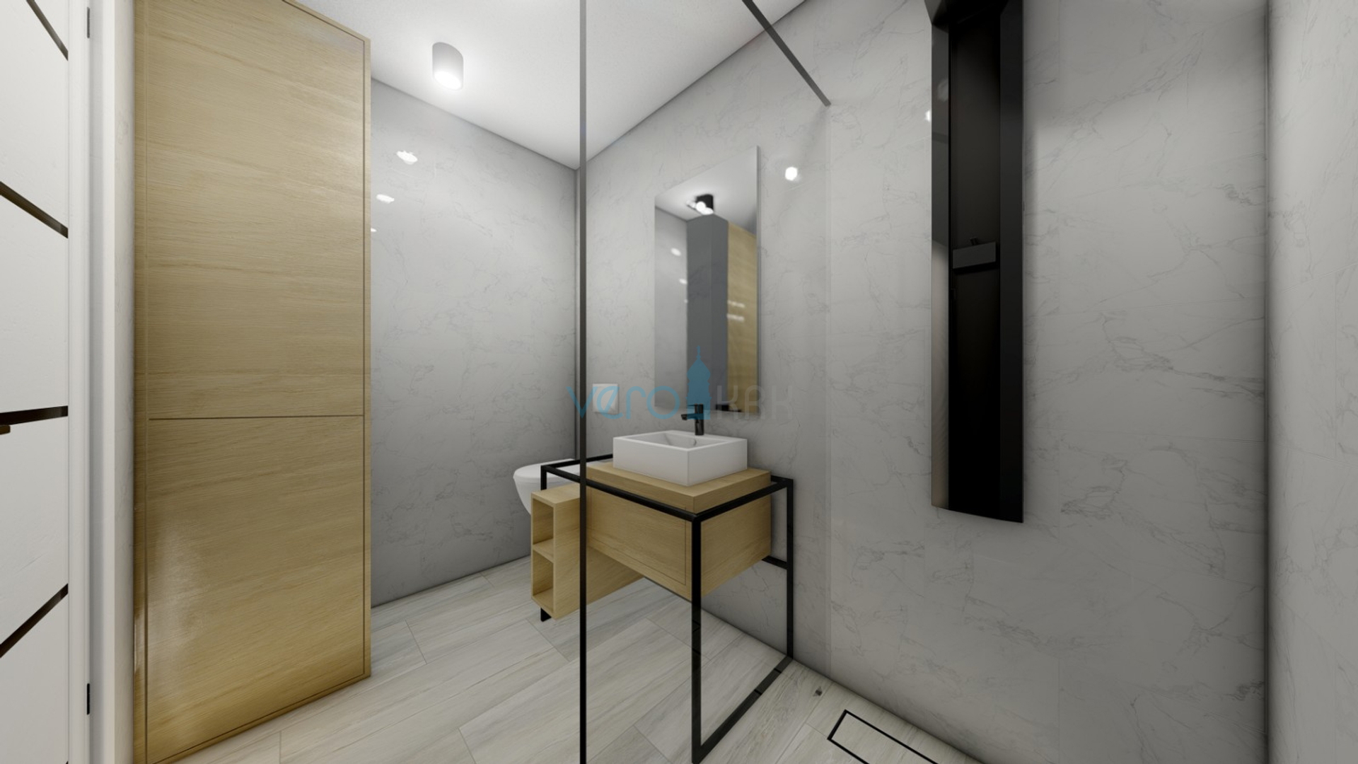 Grad Krk, centar, luksuzni stan 90m2, garaža, terasa