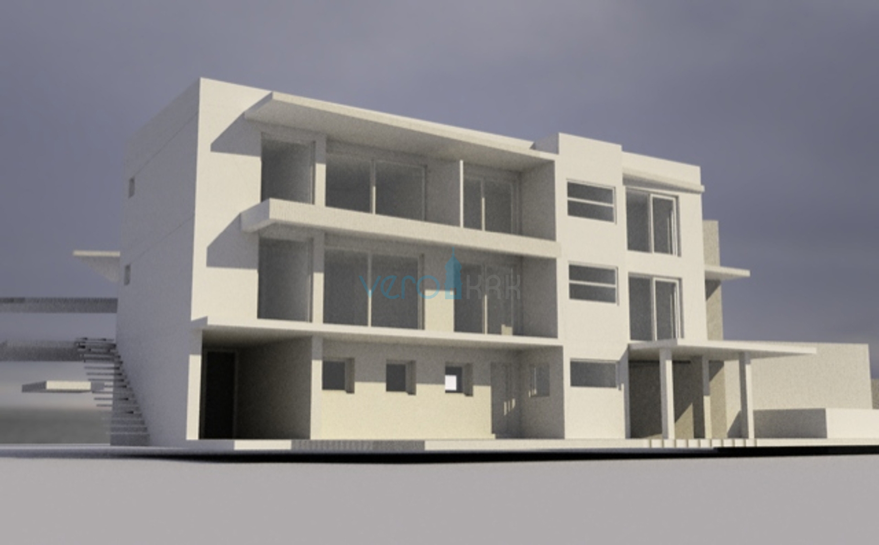 Kvarner, Novi Vinodolski, Klenovica - parcela 566m2, kuća s bazenom, pogled na more, prodaja