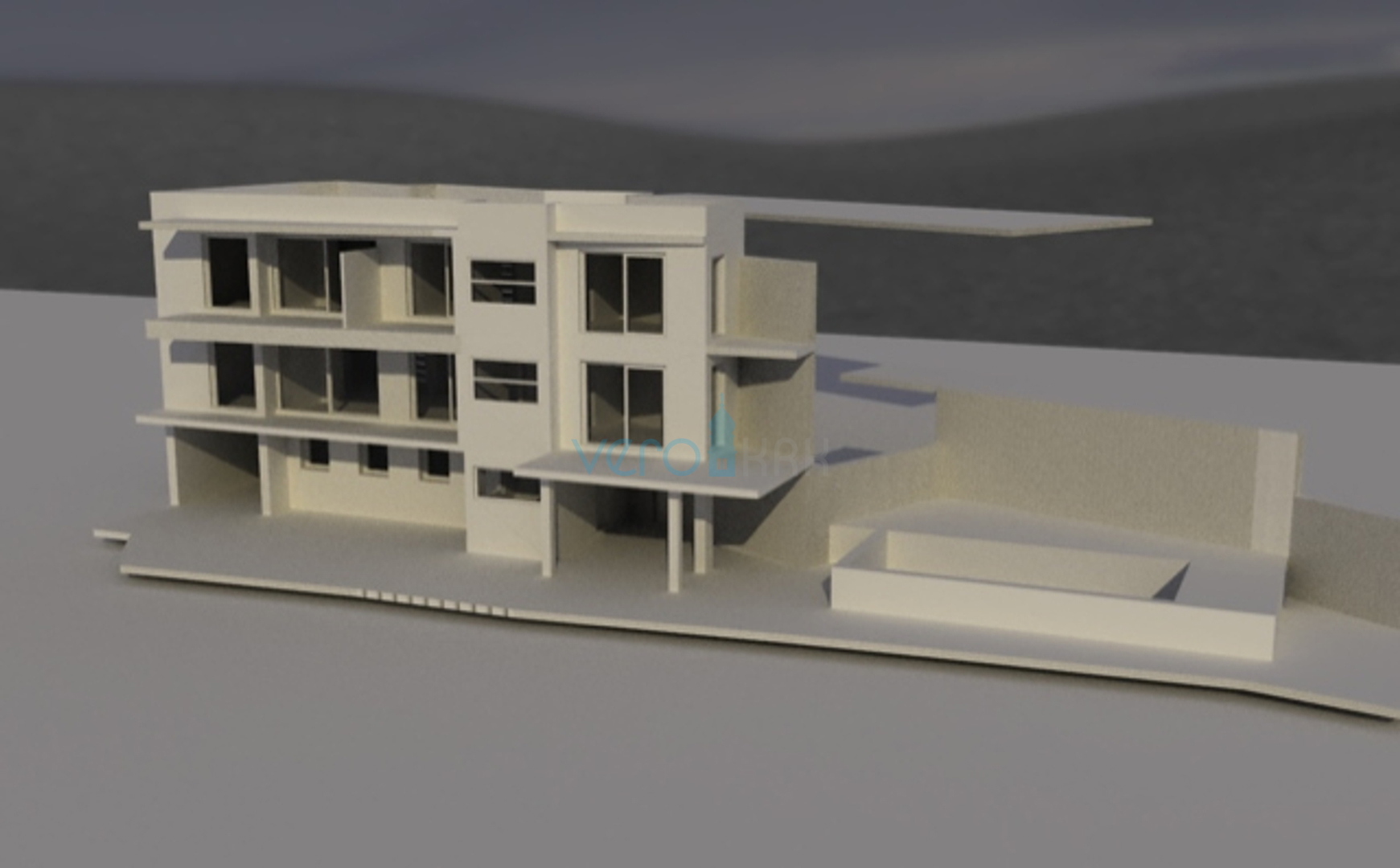 Kvarner, Novi Vinodolski, Klenovica - parcela 566m2, kuća s bazenom, pogled na more, prodaja