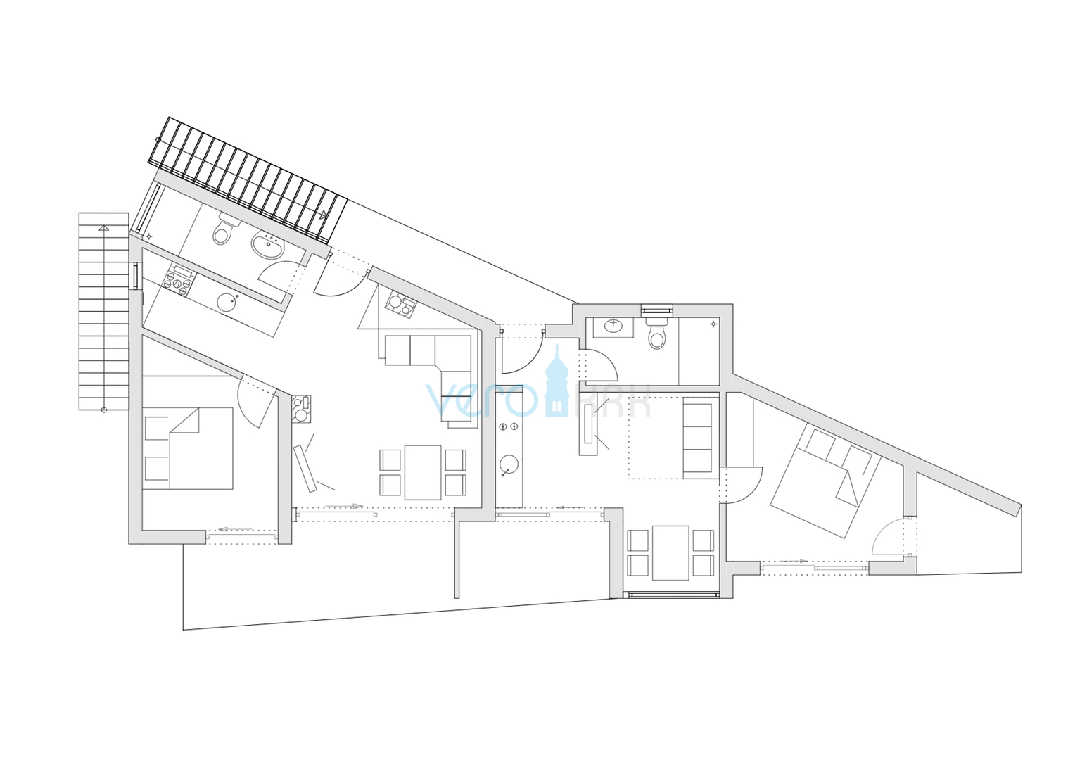 Kvarner, Novi Vinodolski, Klenovica - parcela 566m2, kuća s bazenom, pogled na more, prodaja